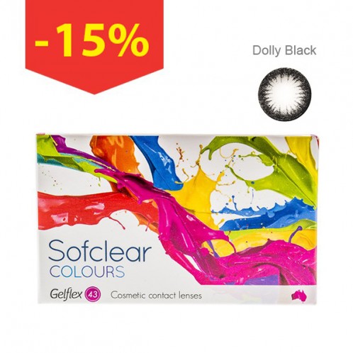 Sofclear Colours Dolly Black Sofclear Colours Dolly Black